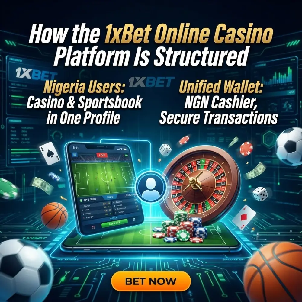 How the 1xBet Online Casino Platform Is Structured