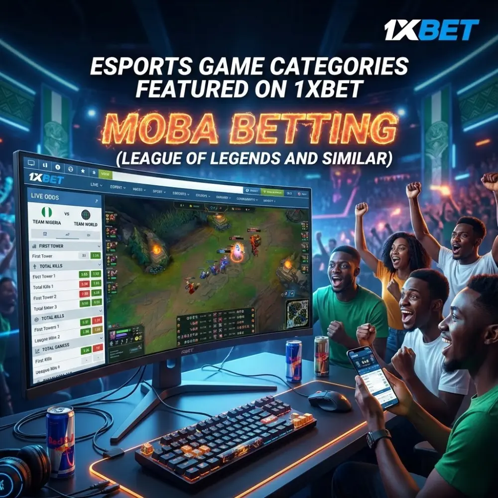 Esports Game Categories Featured on 1xBet